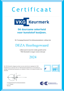 VKG Keurmerk certificaat 2024 - DEZA