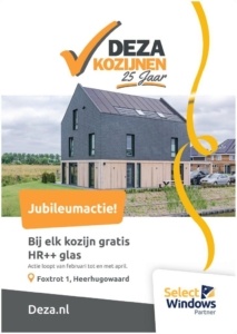 DEZA Kozijnen jubileumactie 2026